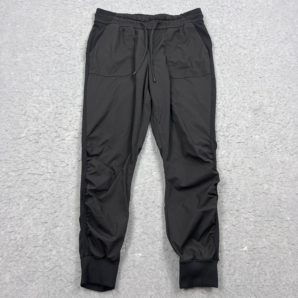 Lululemon Pants Women's 12 Black Woven Beyond the Studio‎ Jogger Stretch W5CZHS